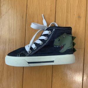 Dinosaur high-top sneakers, toddler size 6